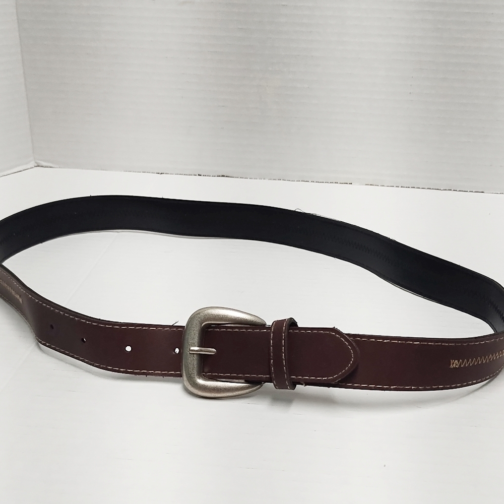 Brown Leather Men's Belt 34" Long